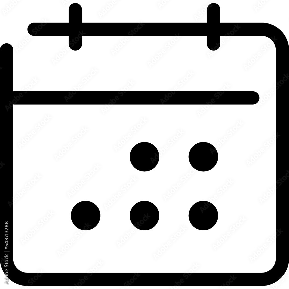 Date, time line sign. Calendar linear icon Date, time line sign. Calendar linear icon