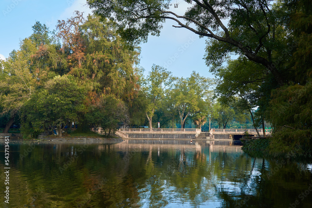 Obraz premium Lago de Chapultepec in Mexico City.