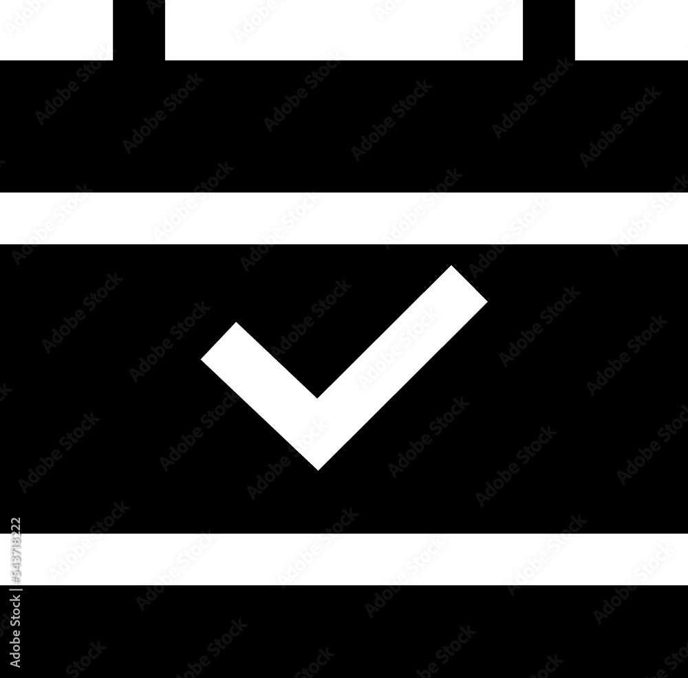 Calendar black glyph icon Calendar black glyph icon