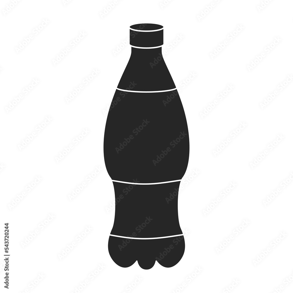 Bottle of soda vector icon.Black vector icon isolated on white background bottle of soda. Bottle of soda vector icon.Black vector icon isolated on white background bottle of soda.