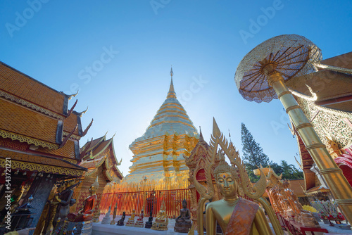 Canvas Print Phra That Doi Suthep, a buddhist temple