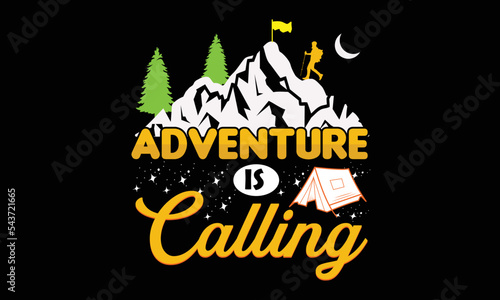 Camping t-shirt design