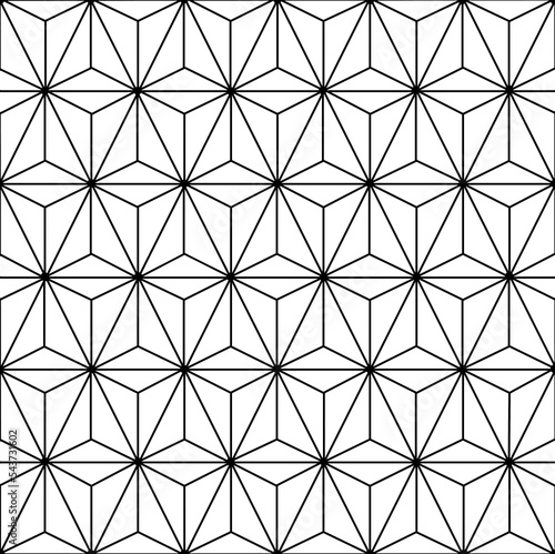 Triangles in a geometric pattern photo