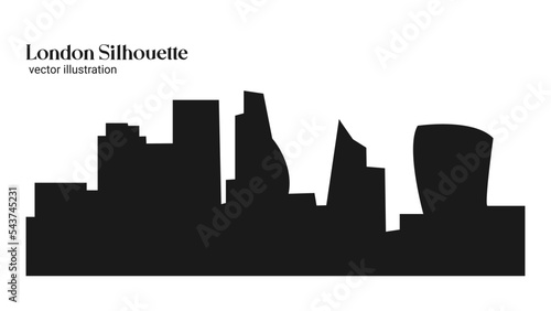 London. Silhouette vector illustration. 
