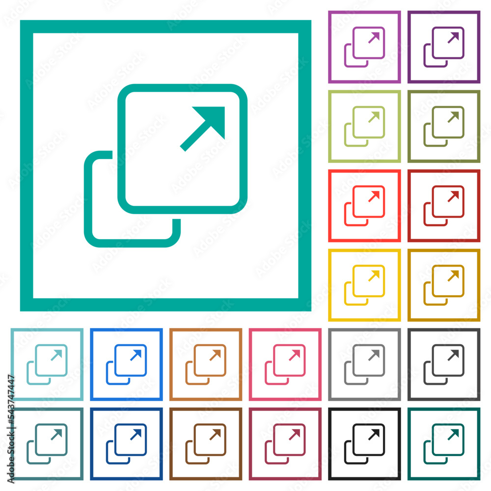 Extend element outline flat round icons Extend element outline flat round icons