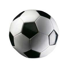 Classic soccer ball. Sport objects on transparent background. 