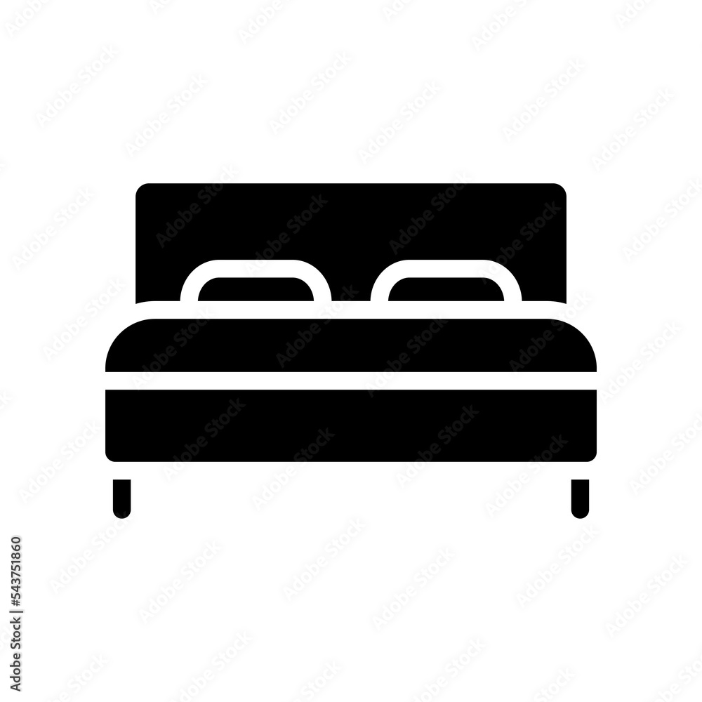 Bed icon template design PNG file