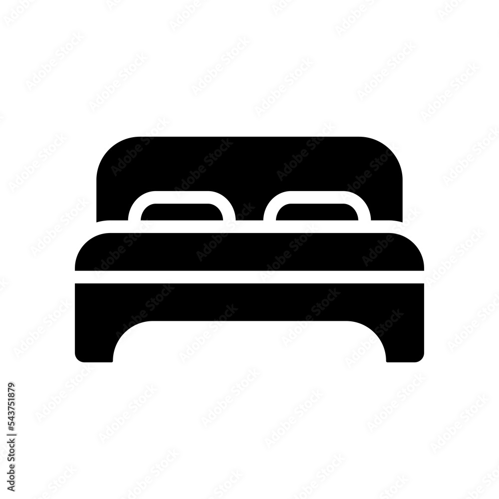 Bed icon template design PNG file