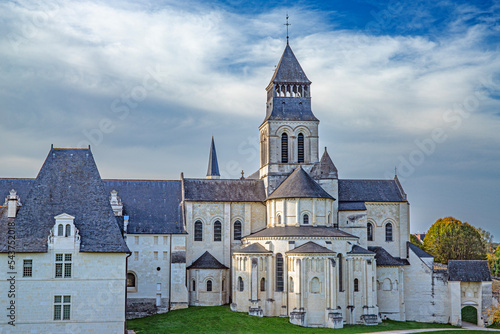 Fontevraud abbey on french loire valley castles photo