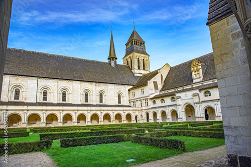 Fontevraud abbey on french loire valley castles photo