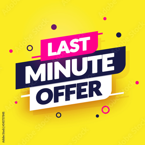 Dynamic Label With Text Last Minute Offer