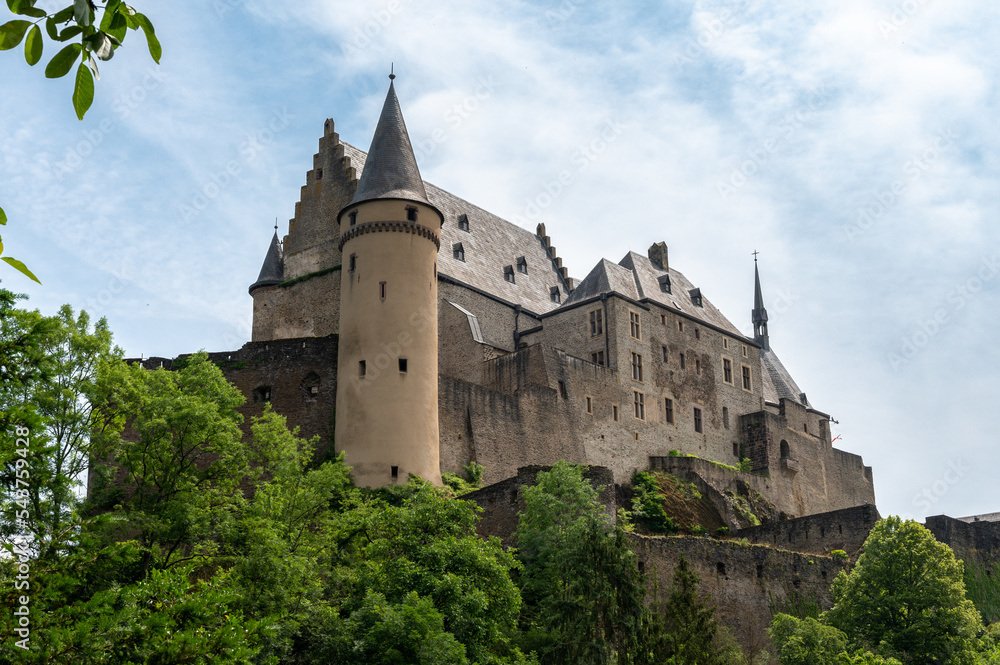 Vianden Castle in Luxembourg. 2021/07/03