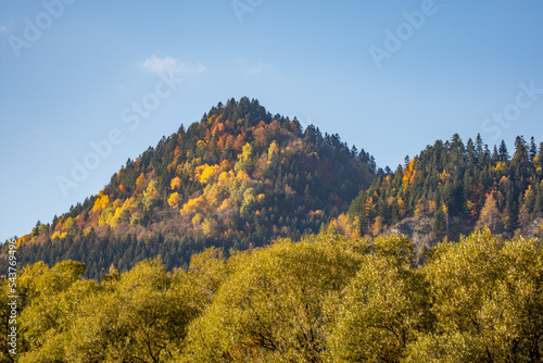 autumn landscape in the mountains, Pieniny, Slovakia
