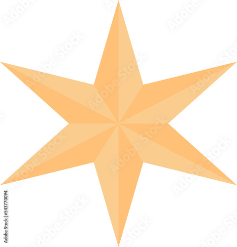 golden star isolated