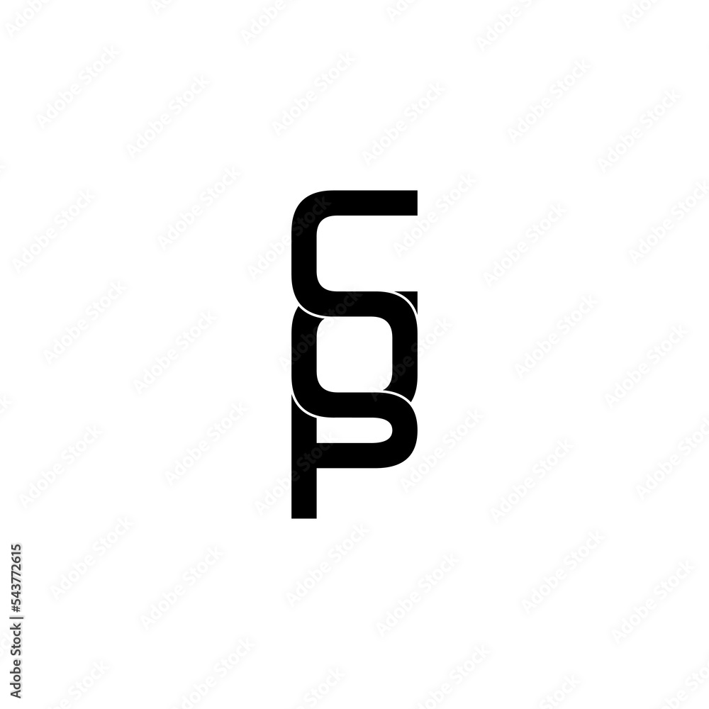 cop letter initial monogram logo design cop letter initial monogram logo design