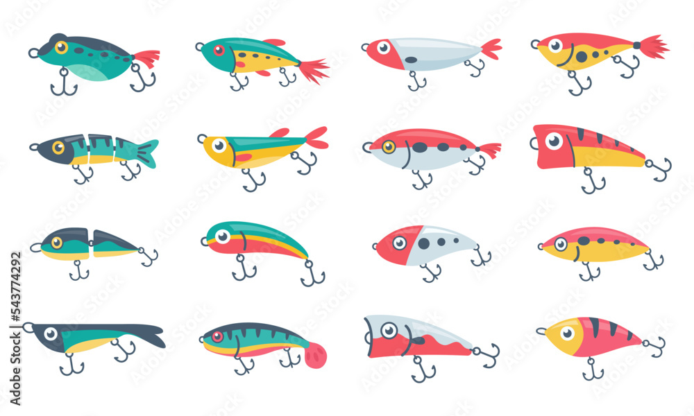 Fototapeta premium Lure for fishing rods Fishing equipment. Leisure activities at the lake