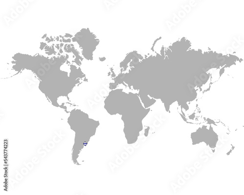 ウルグアイの地図