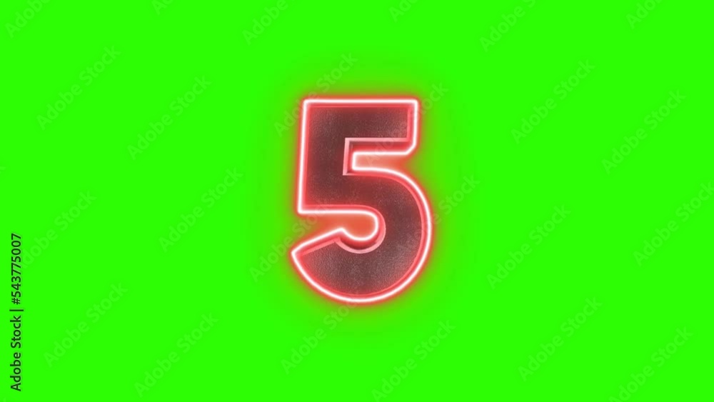 10 Seconds Countdown Timer on Green Screen 10 Seconds Countdown Timer on Green Screen