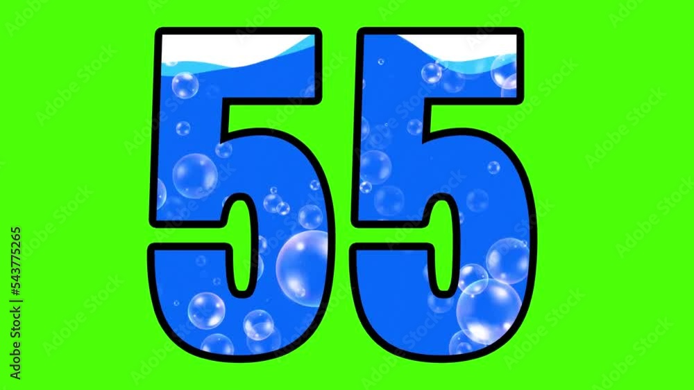 60 Seconds Countdown Timer on Green Screen 60 Seconds Countdown Timer on Green Screen