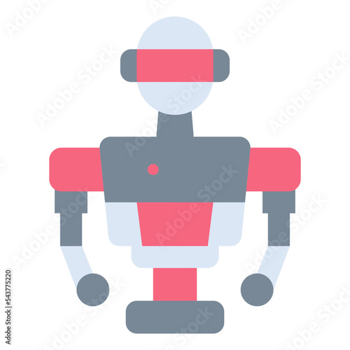 robotic flat icon 