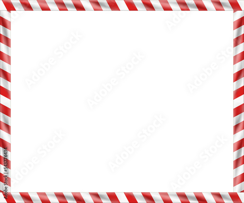 Red and white stipe border