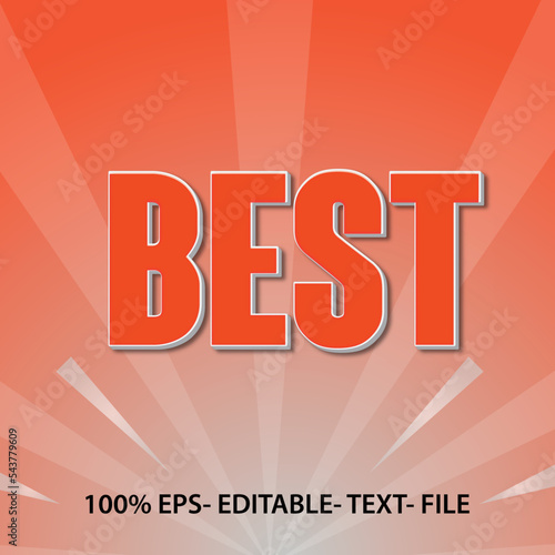 Best editable text style effect template design