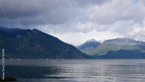 Porteau Cove Provincial Park in autumn, British Columbia, Canada. photo