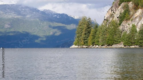 Porteau Cove Provincial Park in autumn, British Columbia, Canada. photo