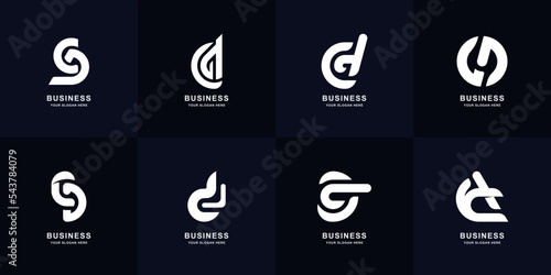 Collection letter CD or DC monogram logo design