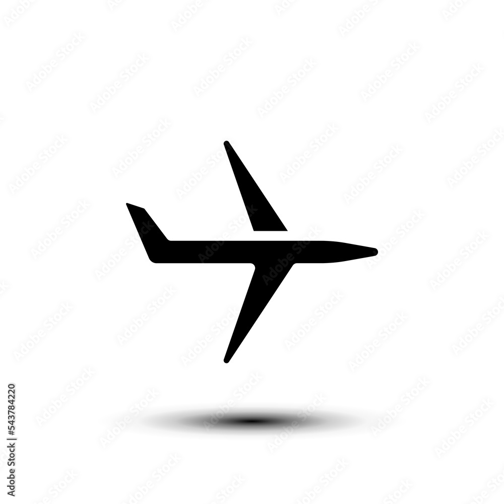 Plane icon. flat design vector illustration for web and mobile Plane icon. flat design vector illustration for web and mobile