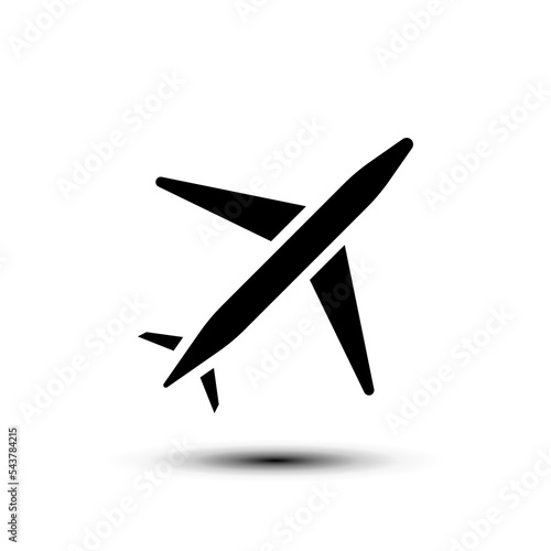 Plane icon. flat design vector illustration for web and mobile