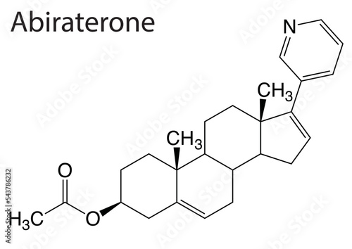 Chemical structure of an anticancer drug 