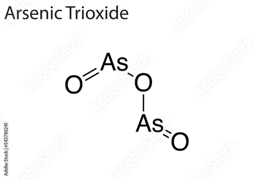 Chemical structure of an anticancer drug "Arsenic Trioxide"