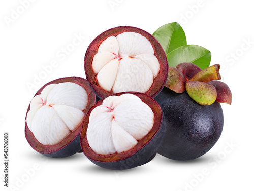 Mangosteen isolated on transparent png photo