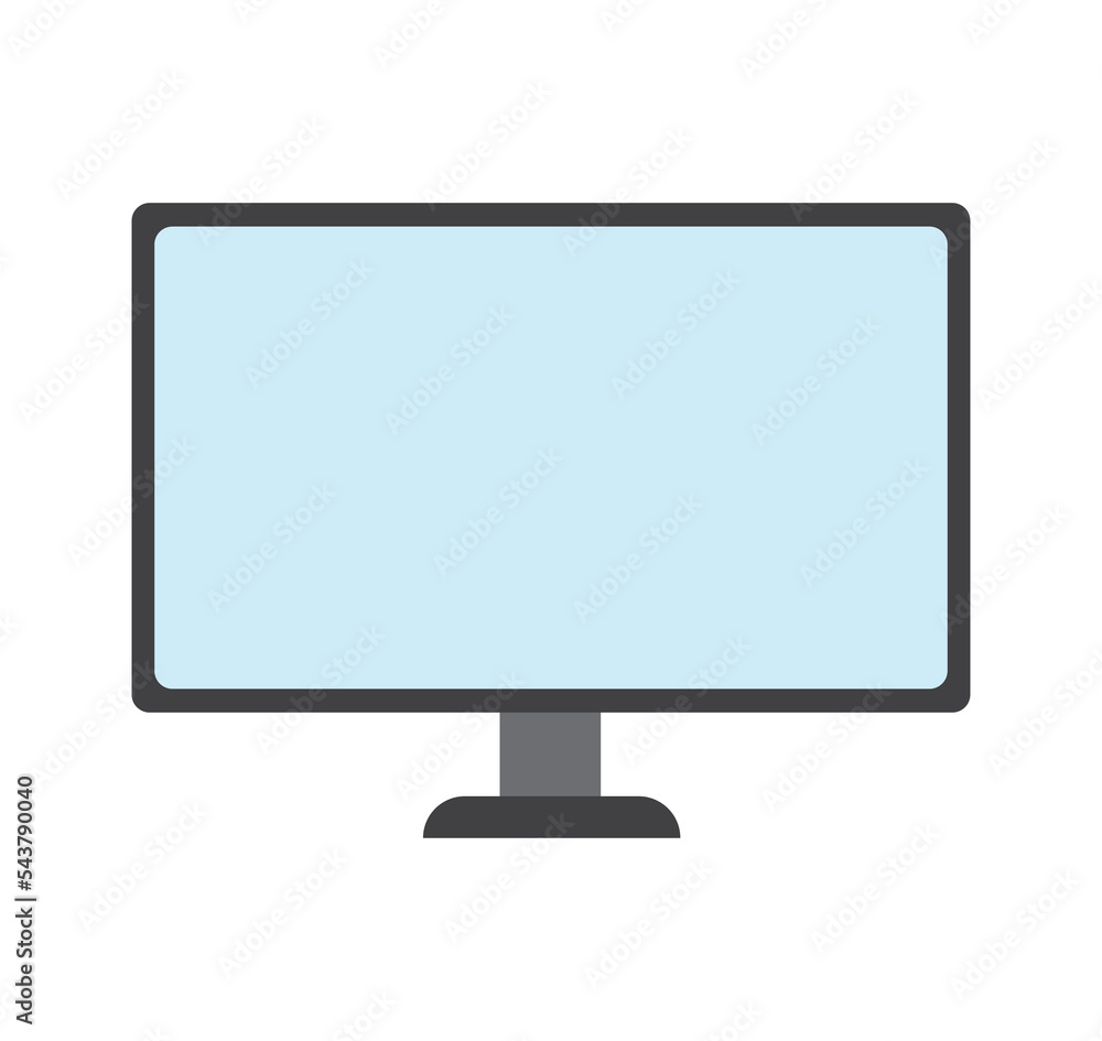 Computer monitor icon. Pc screen monitor vector icon. Computer monitor icon. Pc screen monitor vector icon.