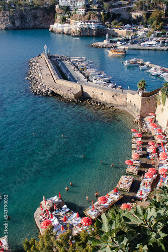 Antalya Old City Marine with Mermerli Beach photo