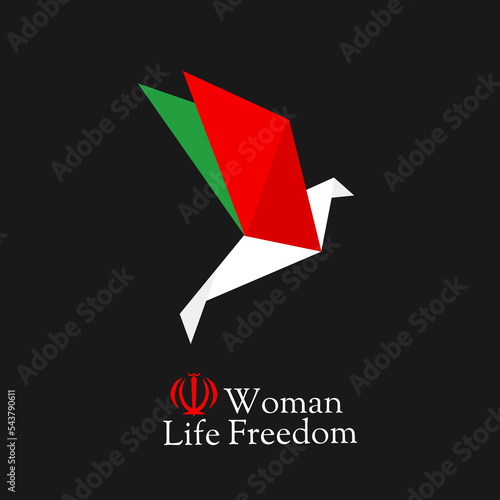 illustration vector of woman,life,freedom,iran protest,perfect for banner,etc