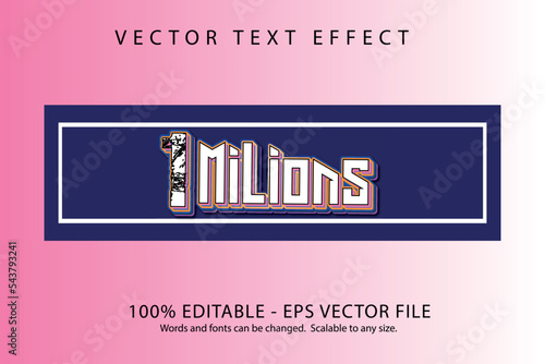 1 milions typhograpy design
