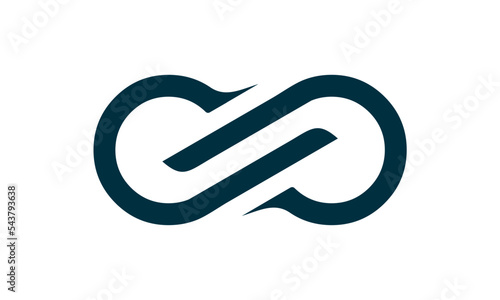 abstract infinity logo template