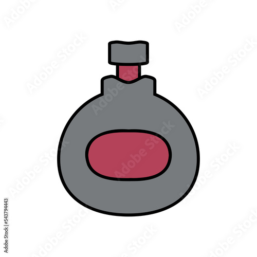Perfume icon on white.