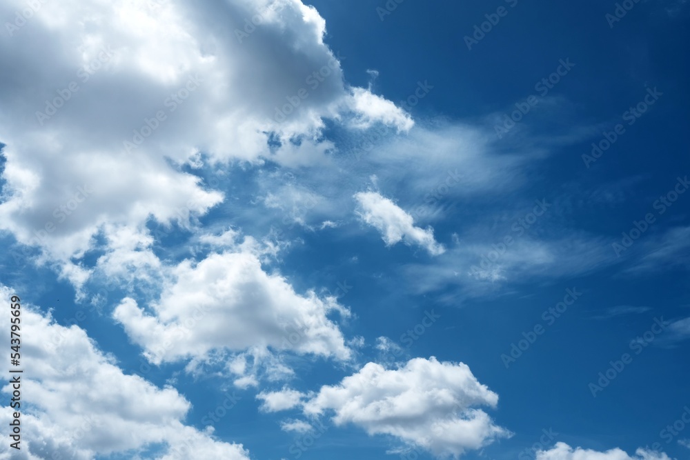 White Clouds with Blue Sky Background. White Clouds with Blue Sky Background.