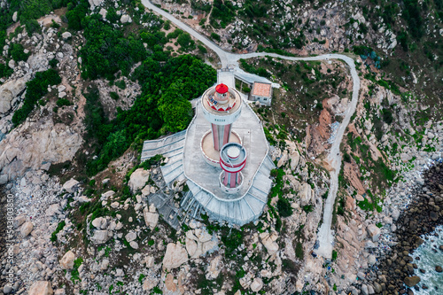 The lighthouse is located on Nan'ao Island, Guangdong Province, China. photo