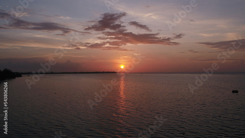 Lovely sunrise in the islands drone capture © DERVON