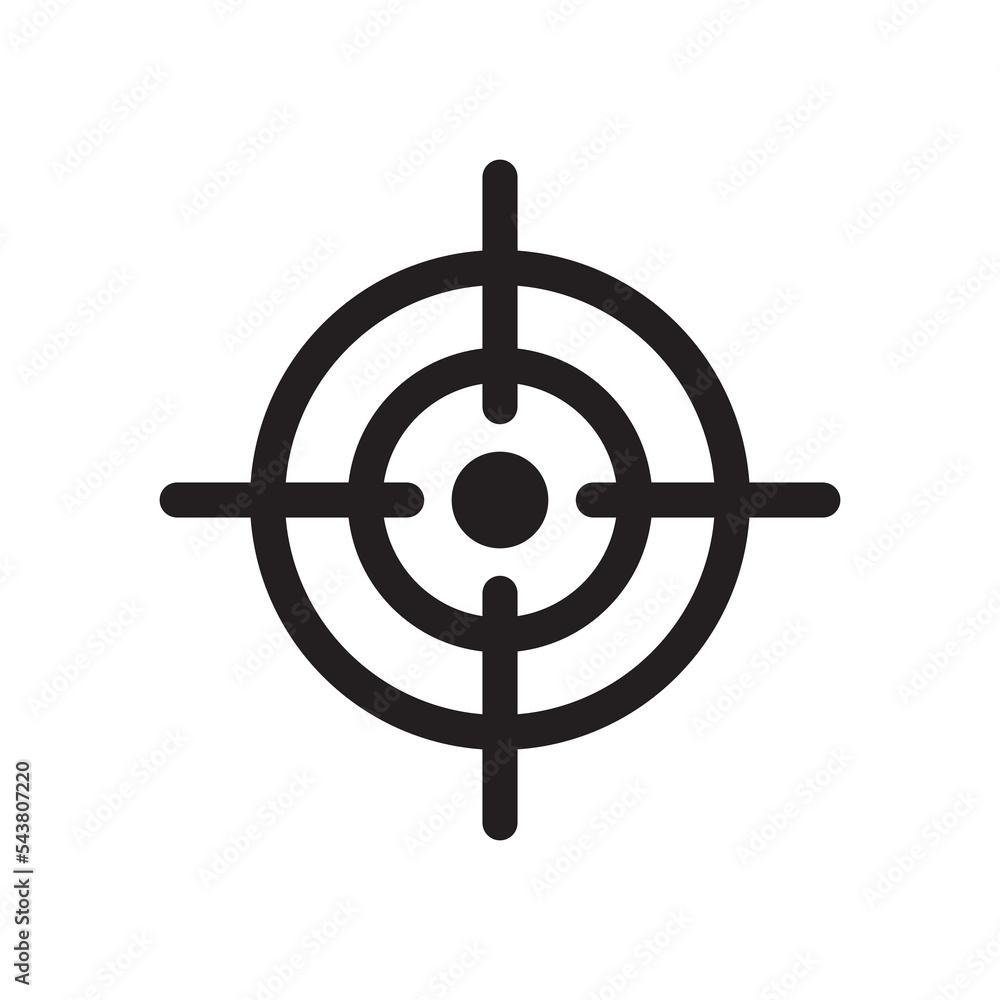 target icon vector design template in white background target icon vector design template in white background