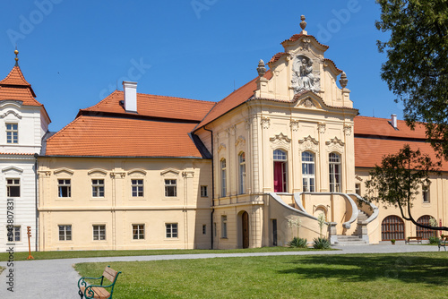 Trcka castle and monastery Zeliv, Vysocina district, Czech republic