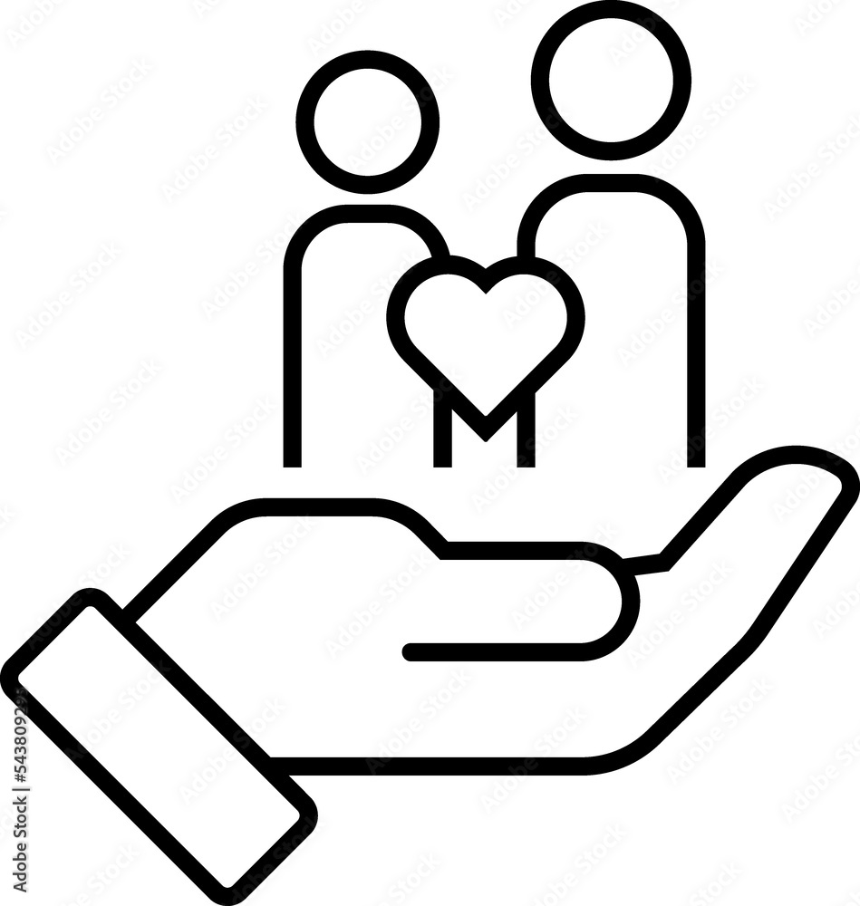 Parents with child silhouette outline sign Parents with child silhouette outline sign