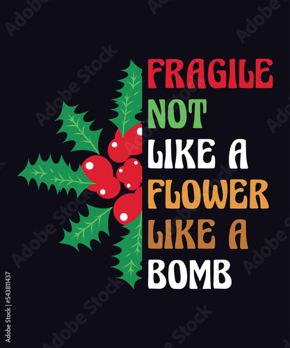 Christmas typography poster t-shirt design