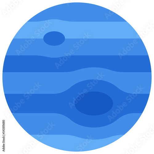 neptune flat icon