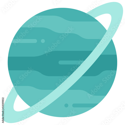 uranus flat icon