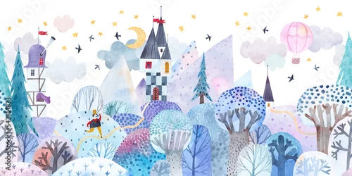 Obraz Bajkowy zimowy krajobraz